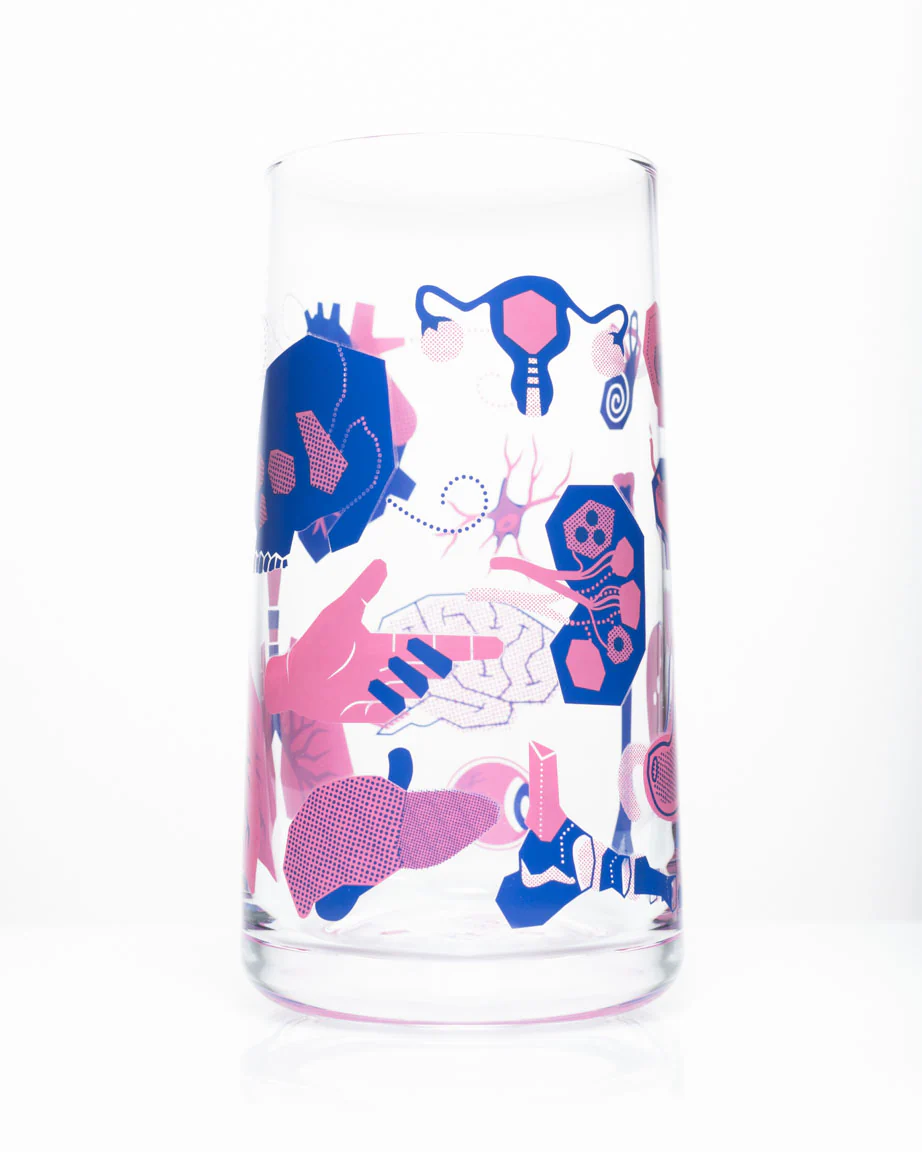 Retro Anatomy Drinking Glass - Image 4