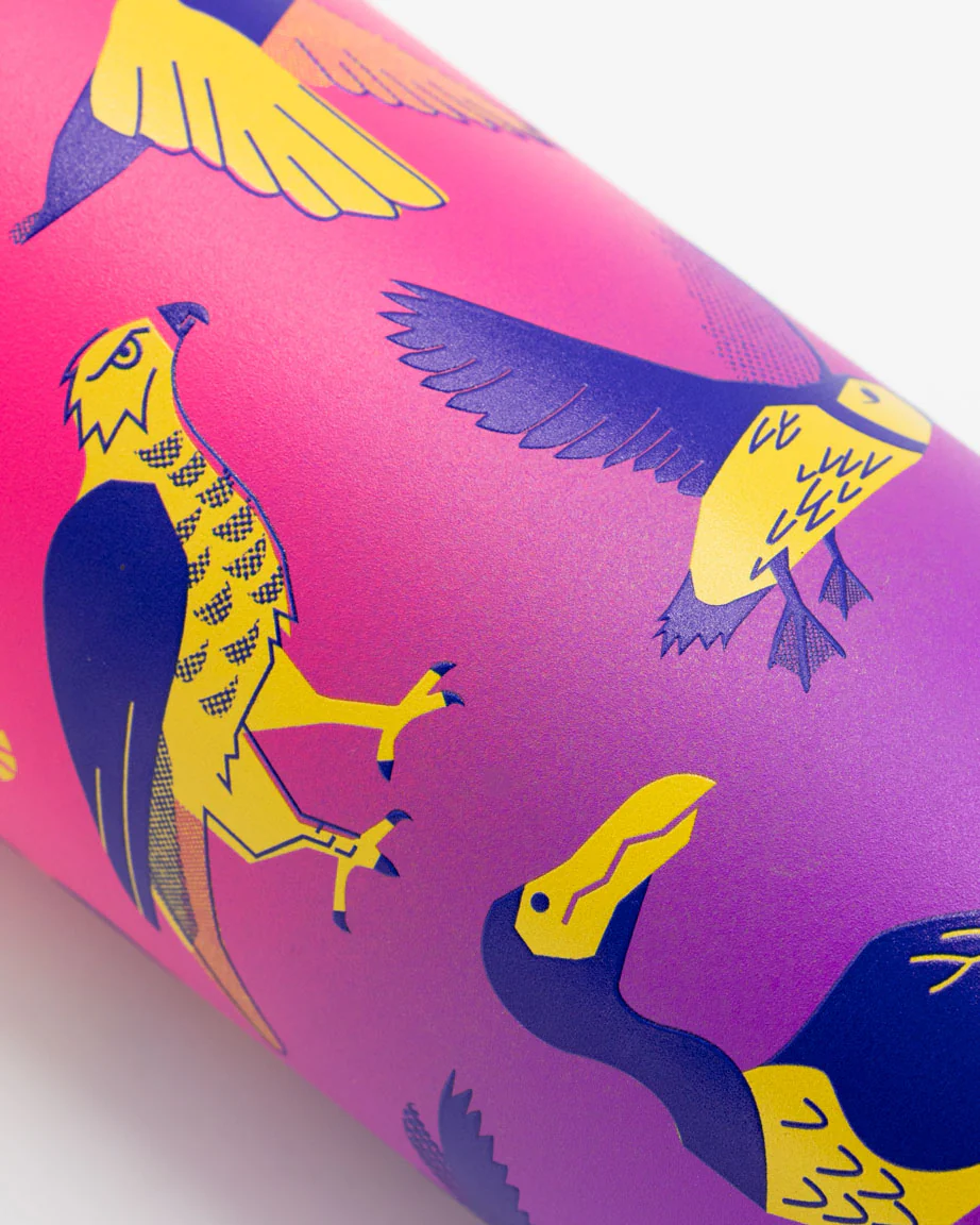 Retro Birds 18 oz Steel Bottle - Image 4