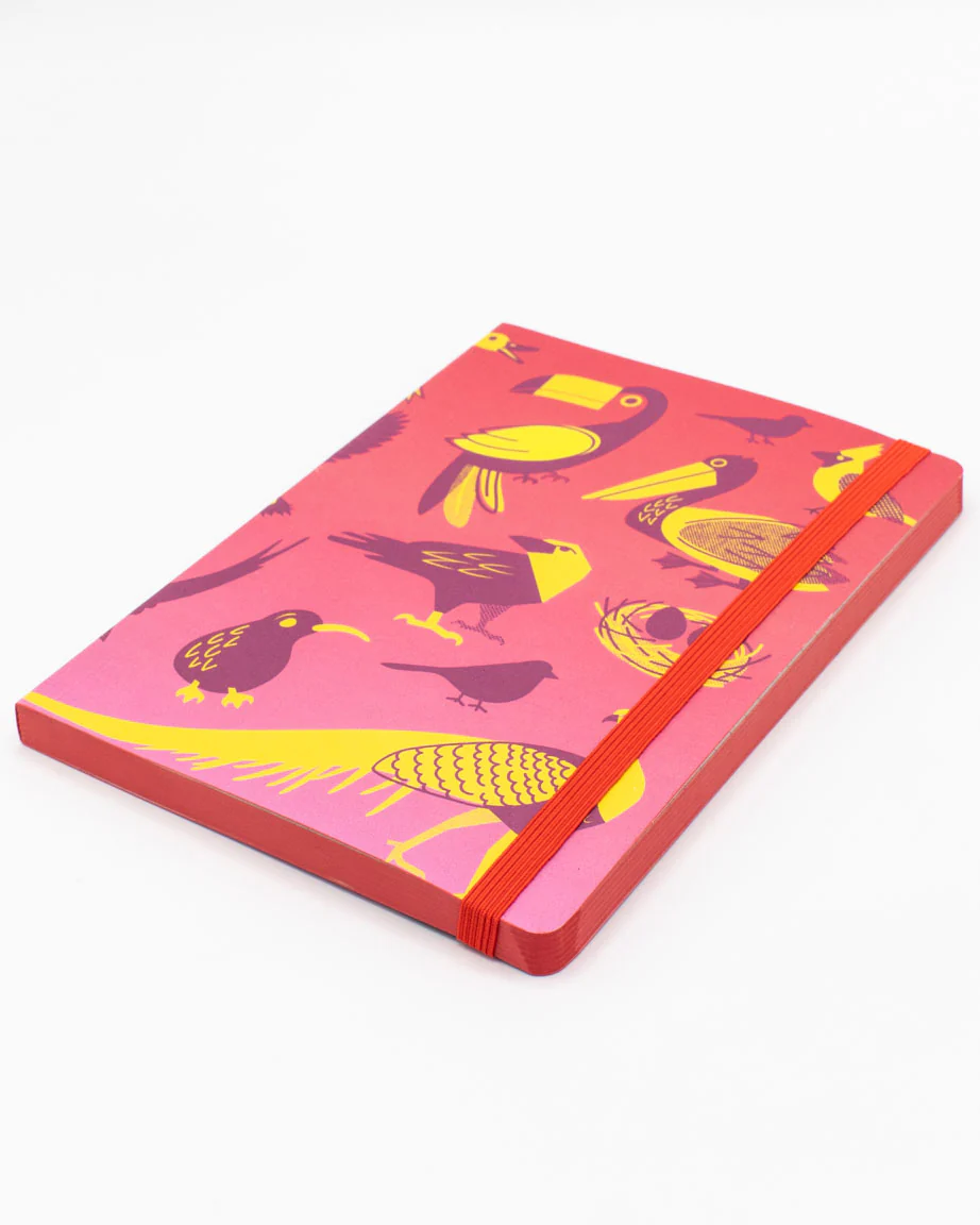 Retro Birds A5 Softcover Notebook - Image 2