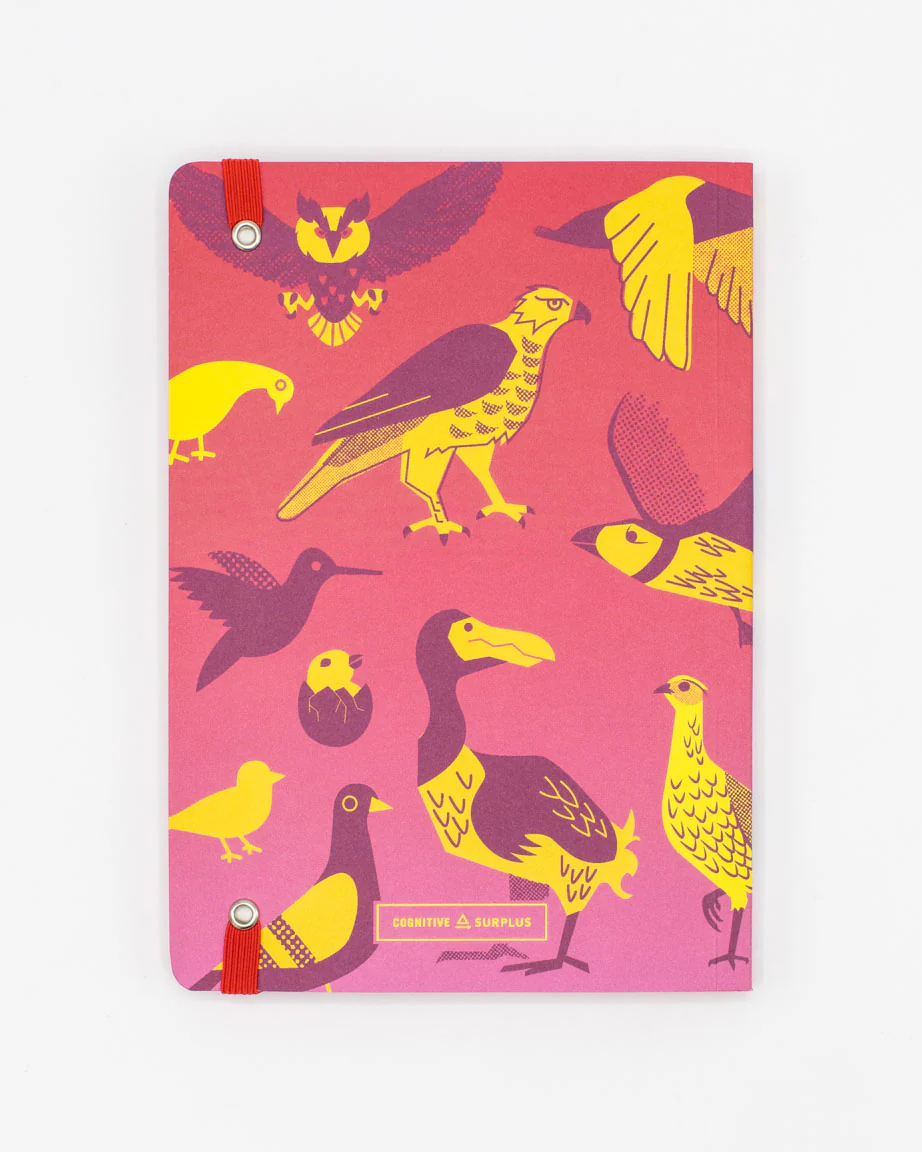 Retro Birds A5 Softcover Notebook - Image 3