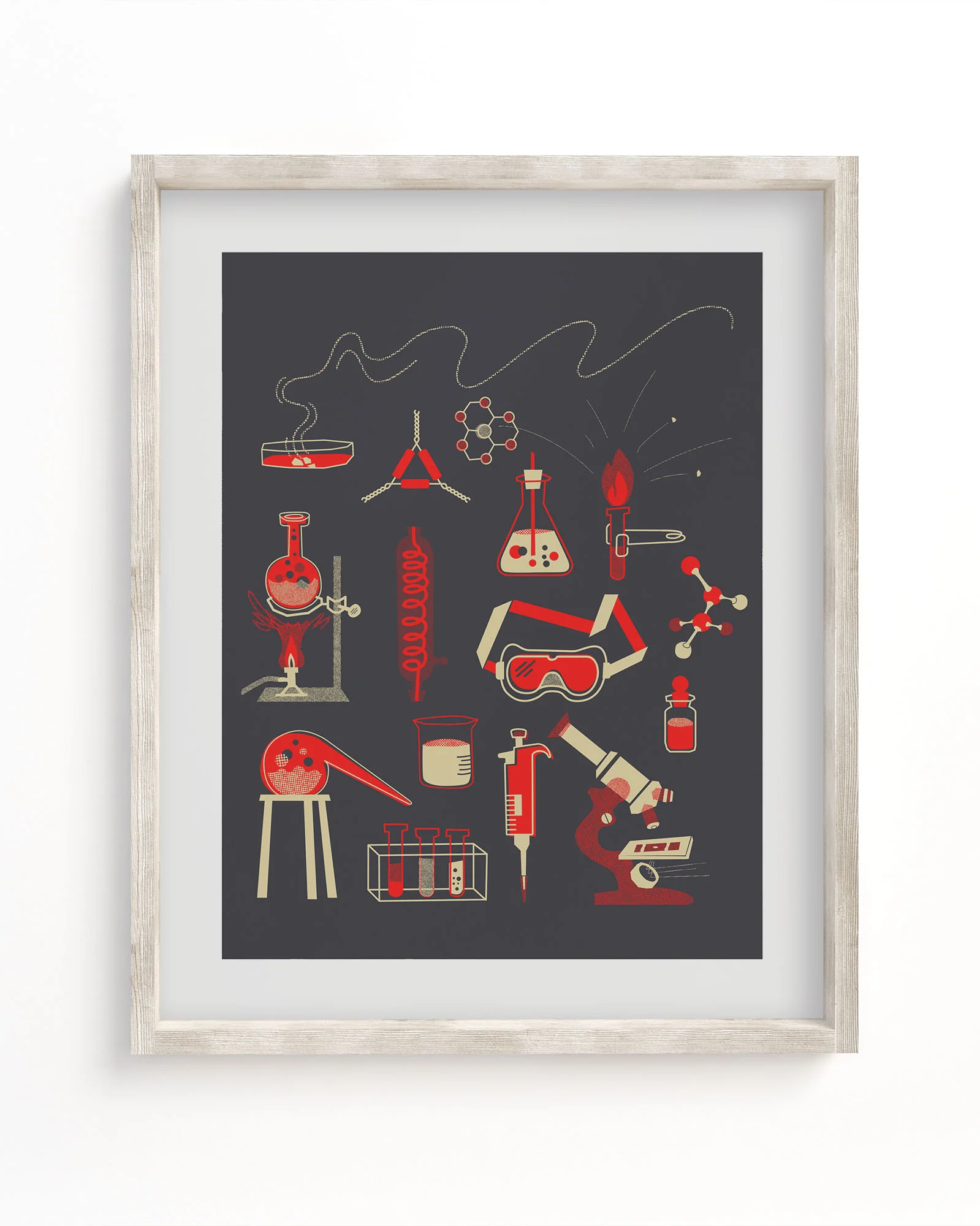 Retro Chemistry Museum Print