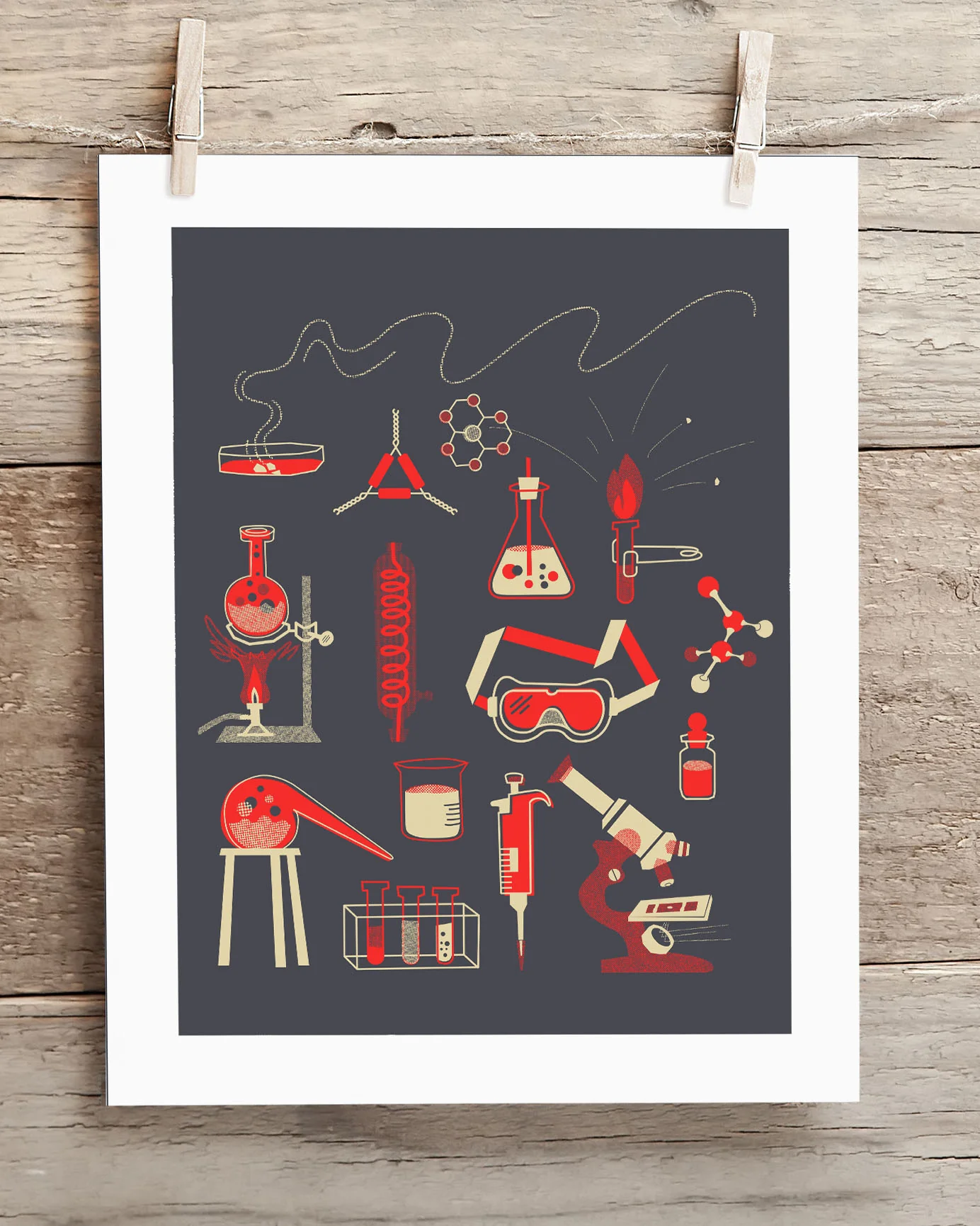Retro Chemistry Museum Print - Image 2
