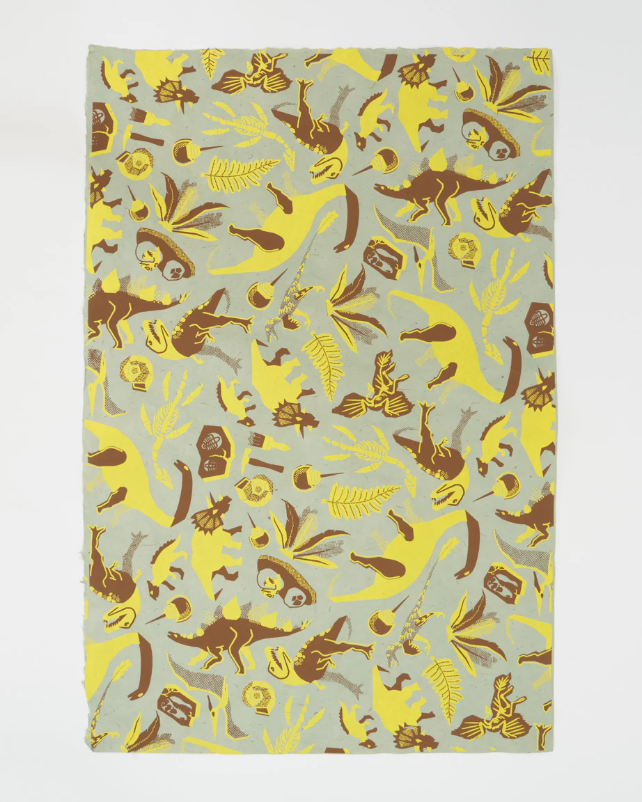 Retro Dinosaurs Wrapping Paper - Image 2