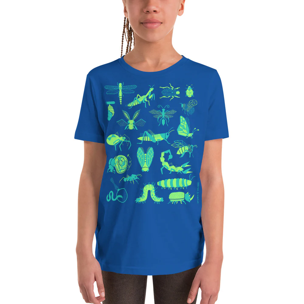 Retro Insects Youth Graphic Tee - Image 4