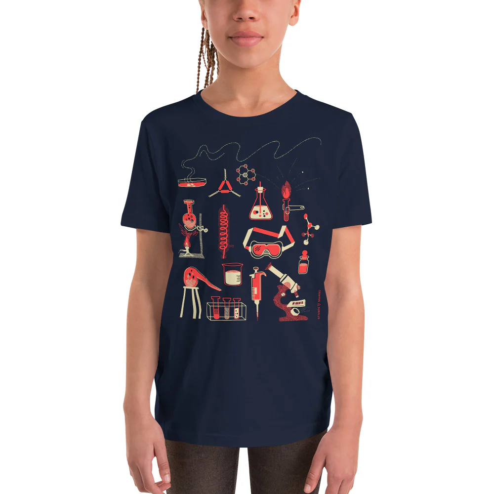Retro Lab Youth Graphic Tee - Image 2
