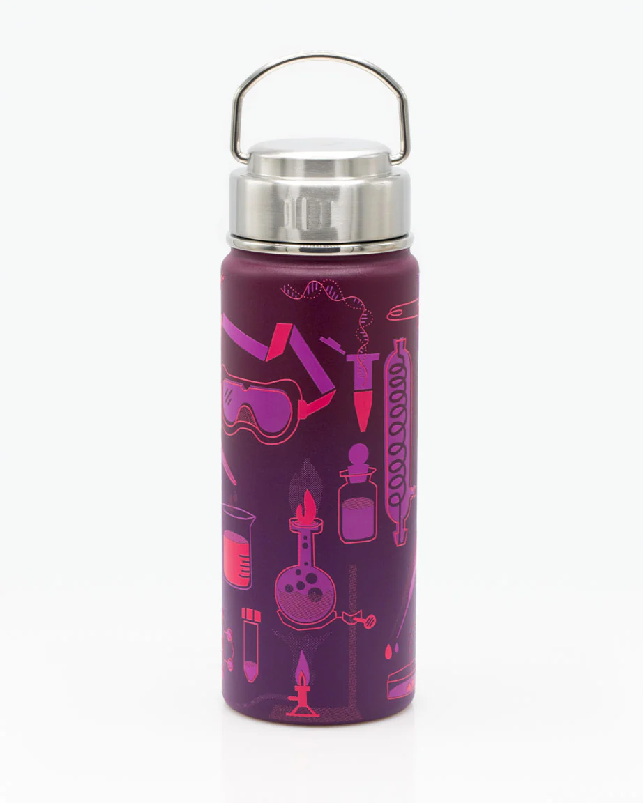 Retro Laboratory Science 18 oz Steel Bottle - Image 2