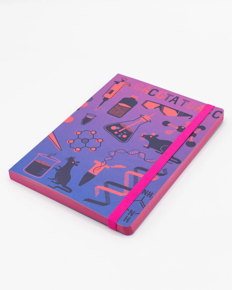 Retro Laboratory Science A5 Softcover Notebook - Image 2