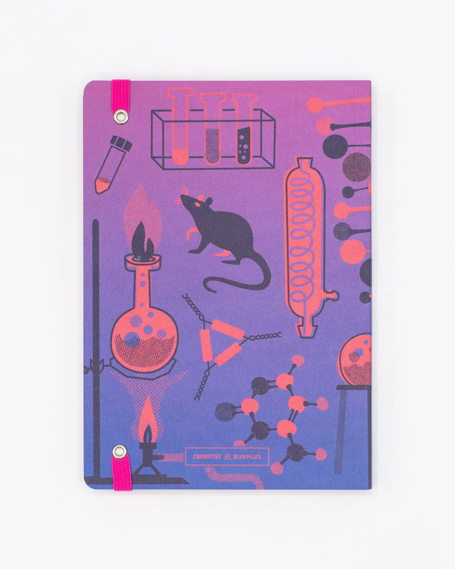 Retro Laboratory Science A5 Softcover Notebook - Image 3