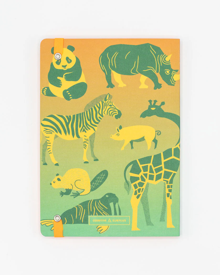 Retro Mammals A5 Softcover Notebook - Image 3