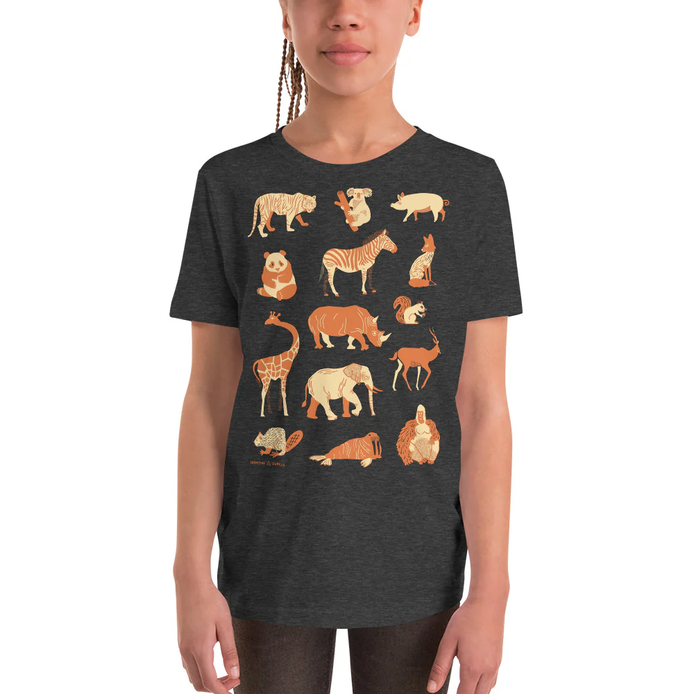 Retro Mammals Youth Graphic Tee - Image 5