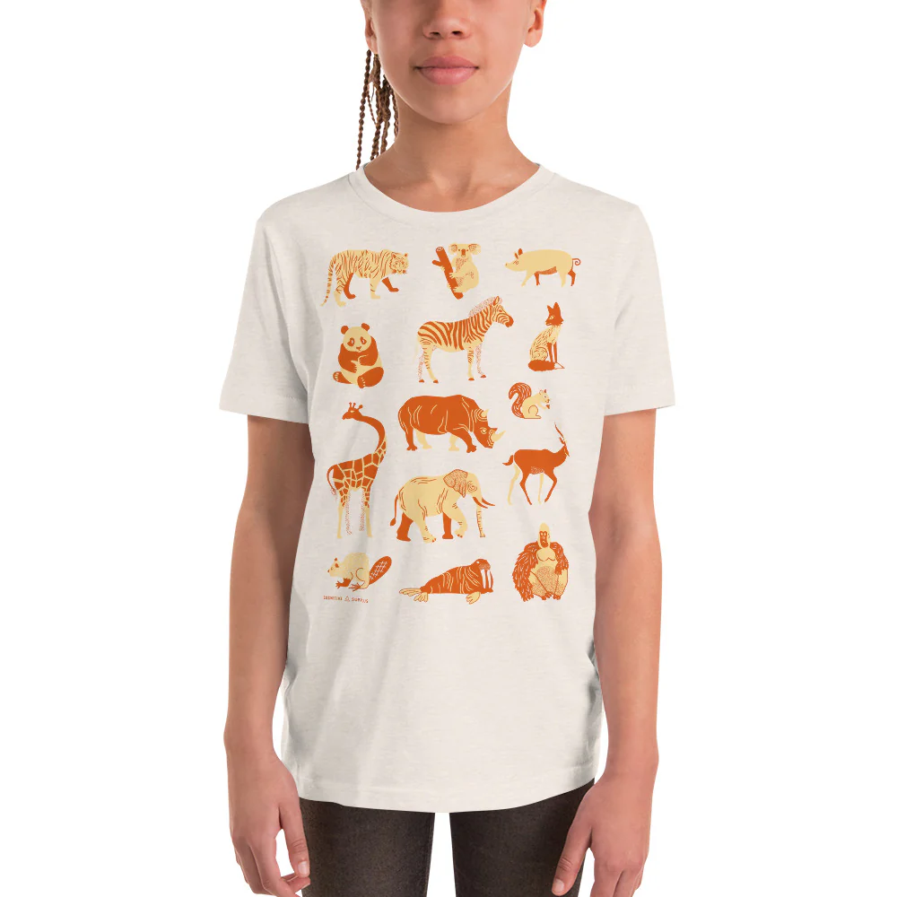 Retro Mammals Youth Graphic Tee - Image 6