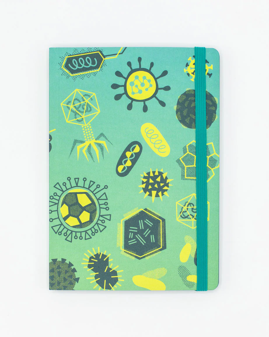Retro Microbiology A5 Softcover Notebook