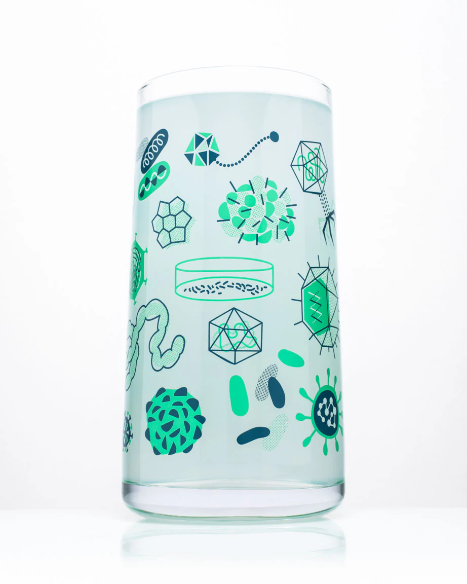 Retro Microbiology Drinking Glass - Image 2