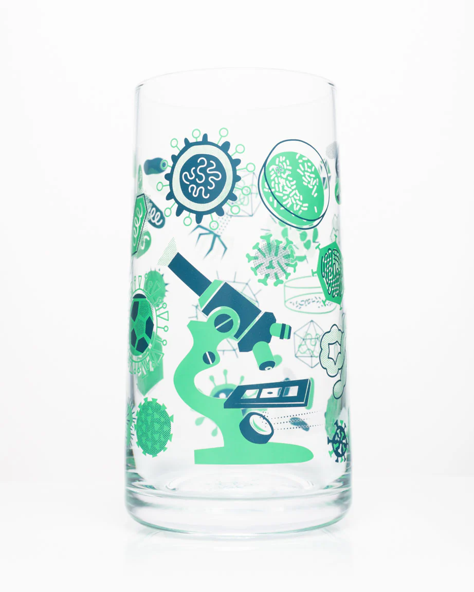Retro Microbiology Drinking Glass - Image 3