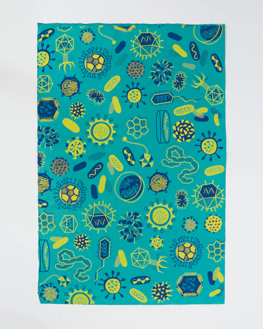 Retro Microbiology Wrapping Paper - Image 2