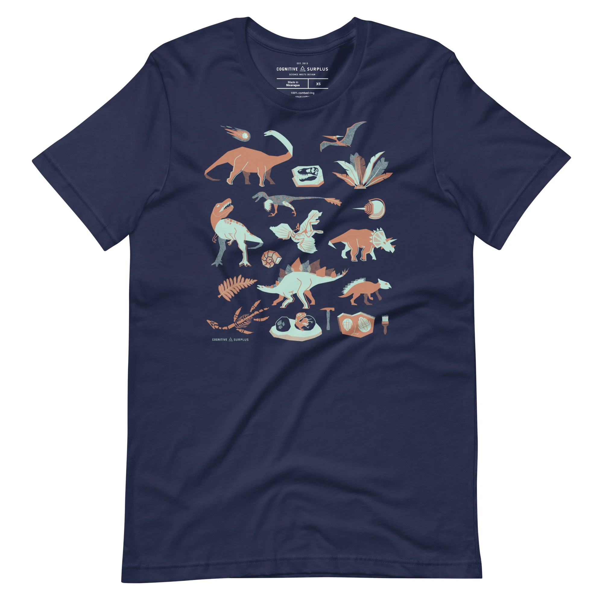 Retro Paleontology Graphic Tee