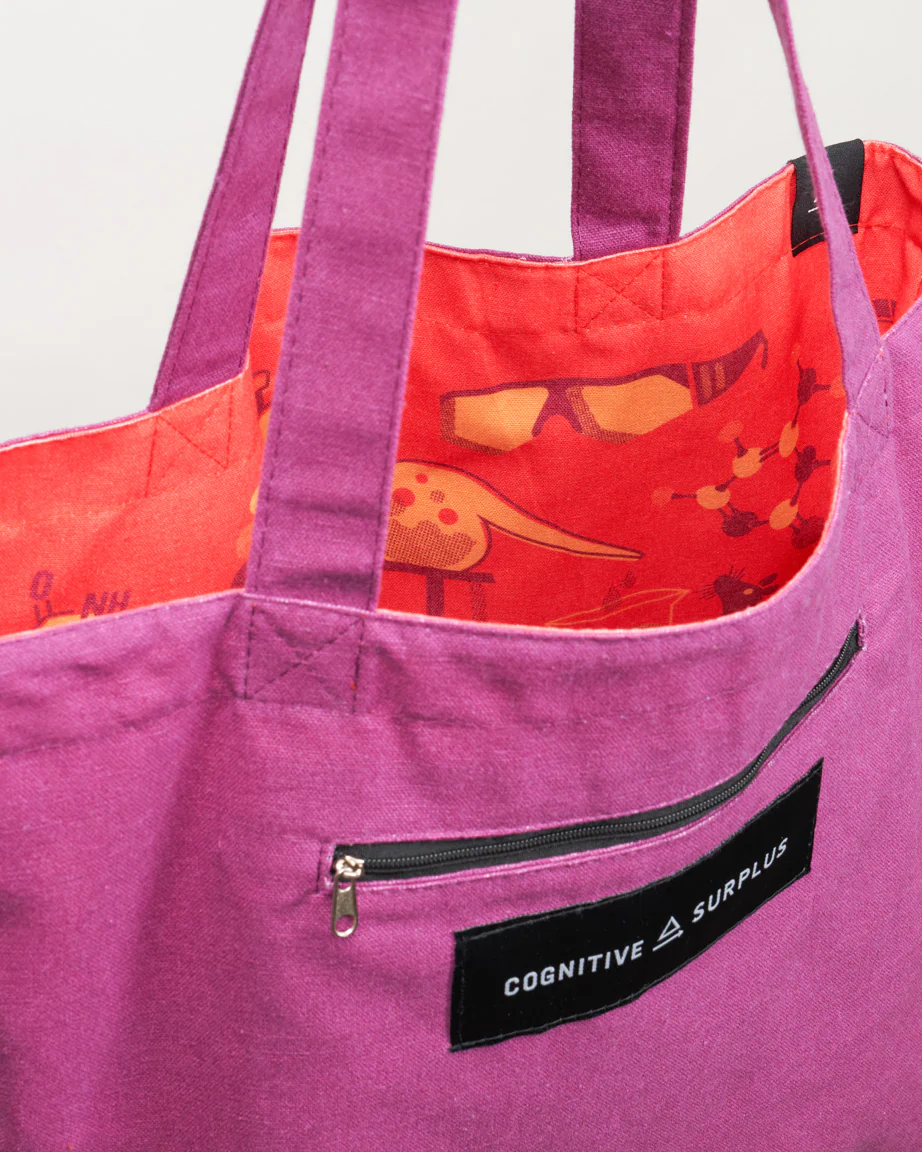 Retro Science Lab Canvas Shoulder Tote - Image 2
