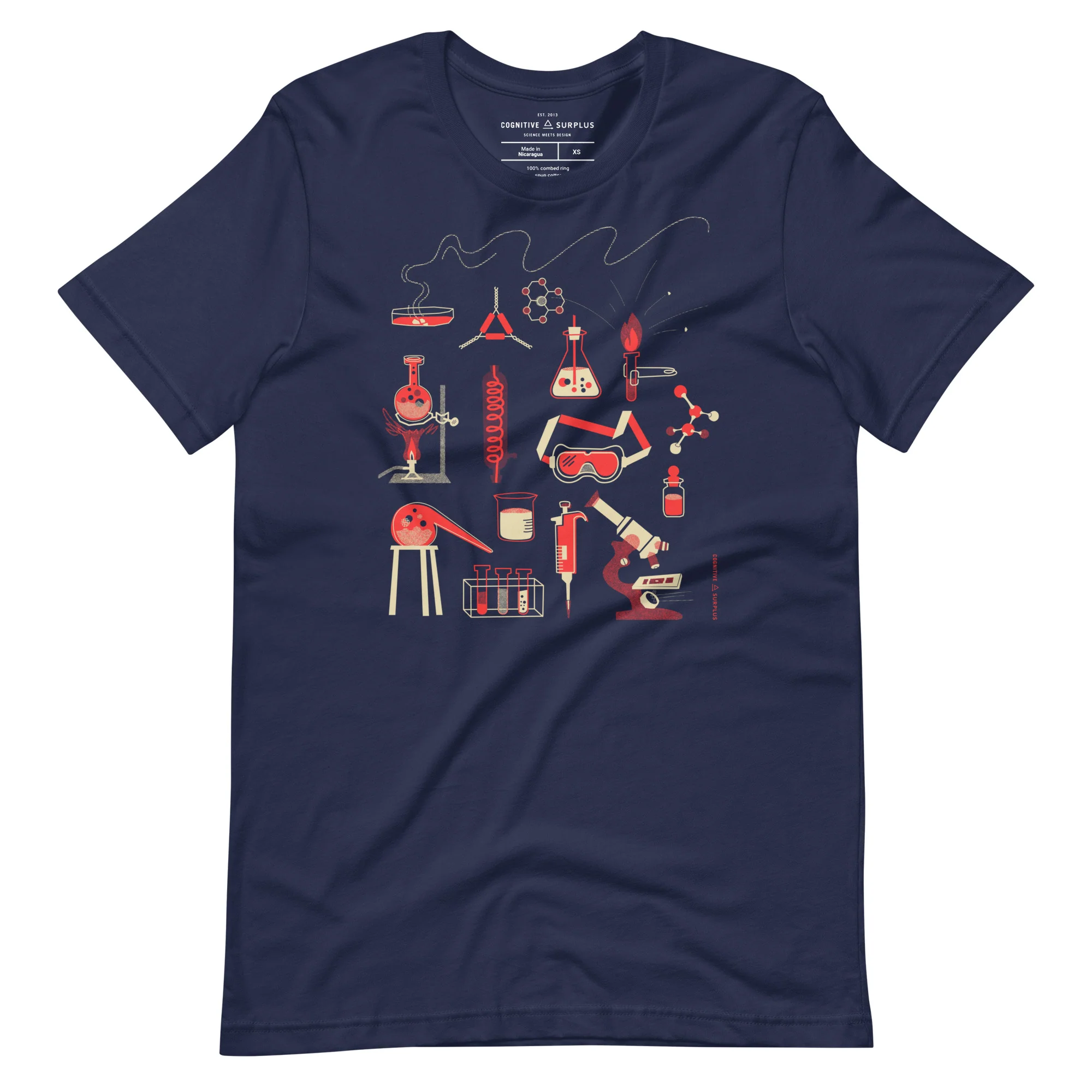 Retro Science Lab Graphic Tee - Image 3