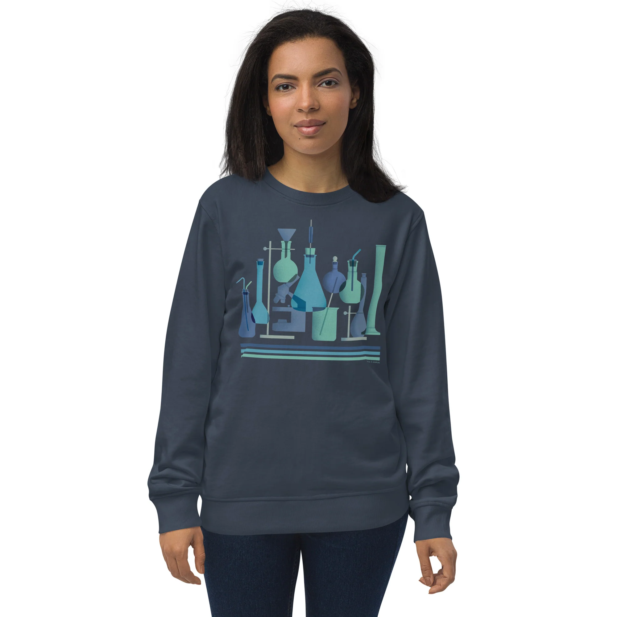 Retro Science Lab Sweatshirt - Organic