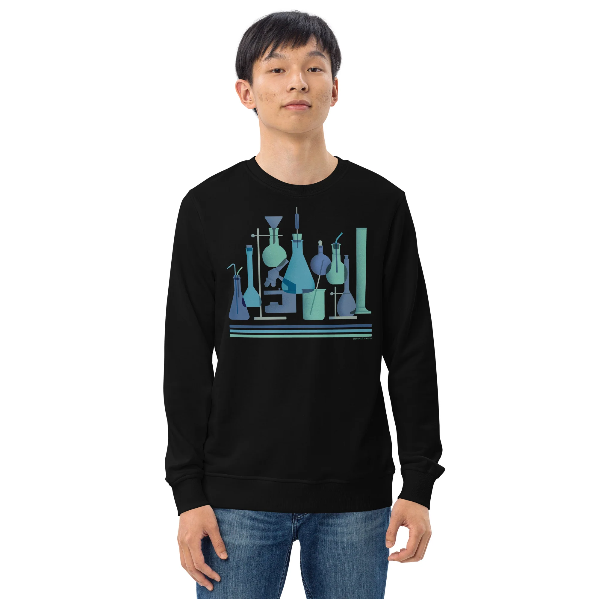 Retro Science Lab Sweatshirt - Organic - Image 2
