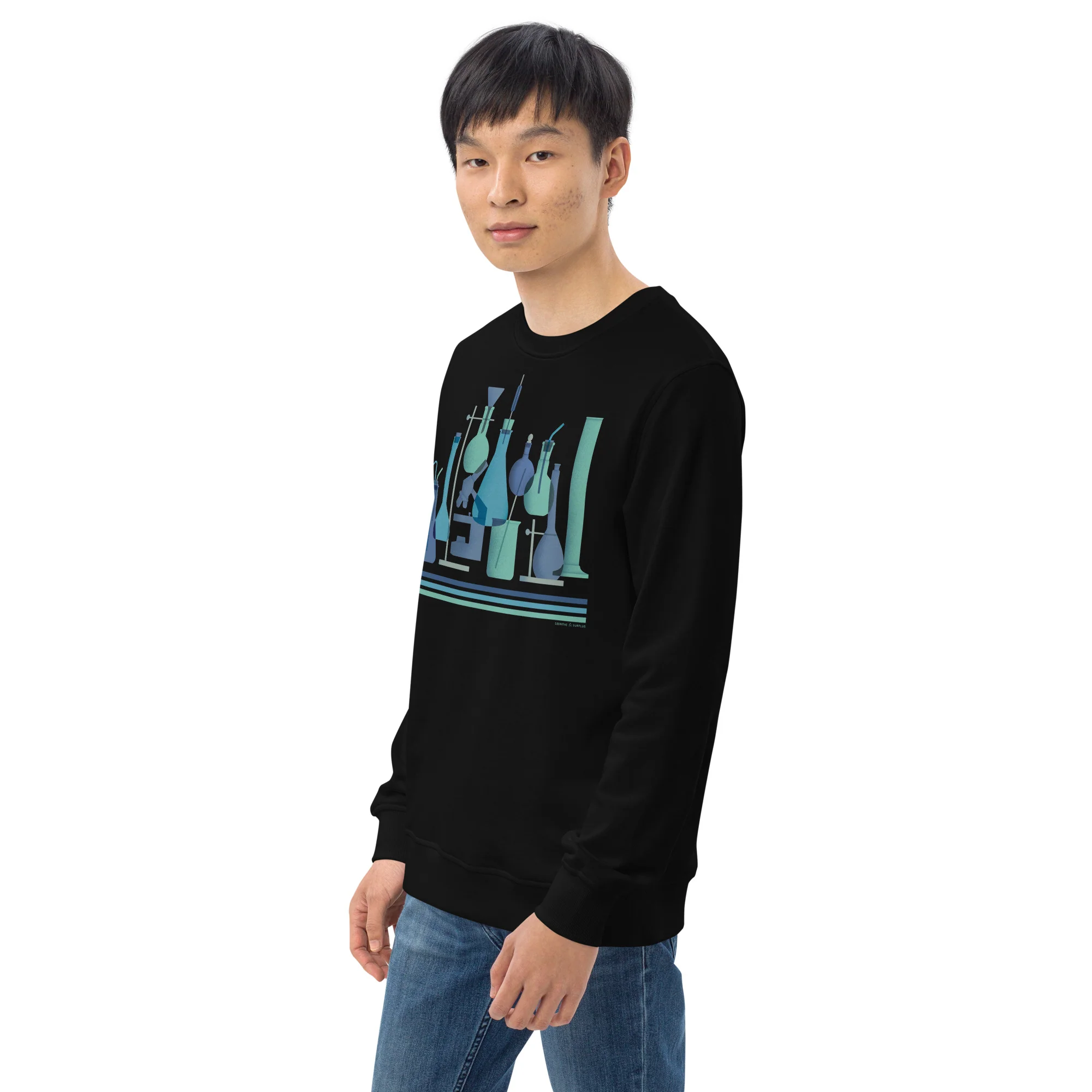 Retro Science Lab Sweatshirt - Organic - Image 4
