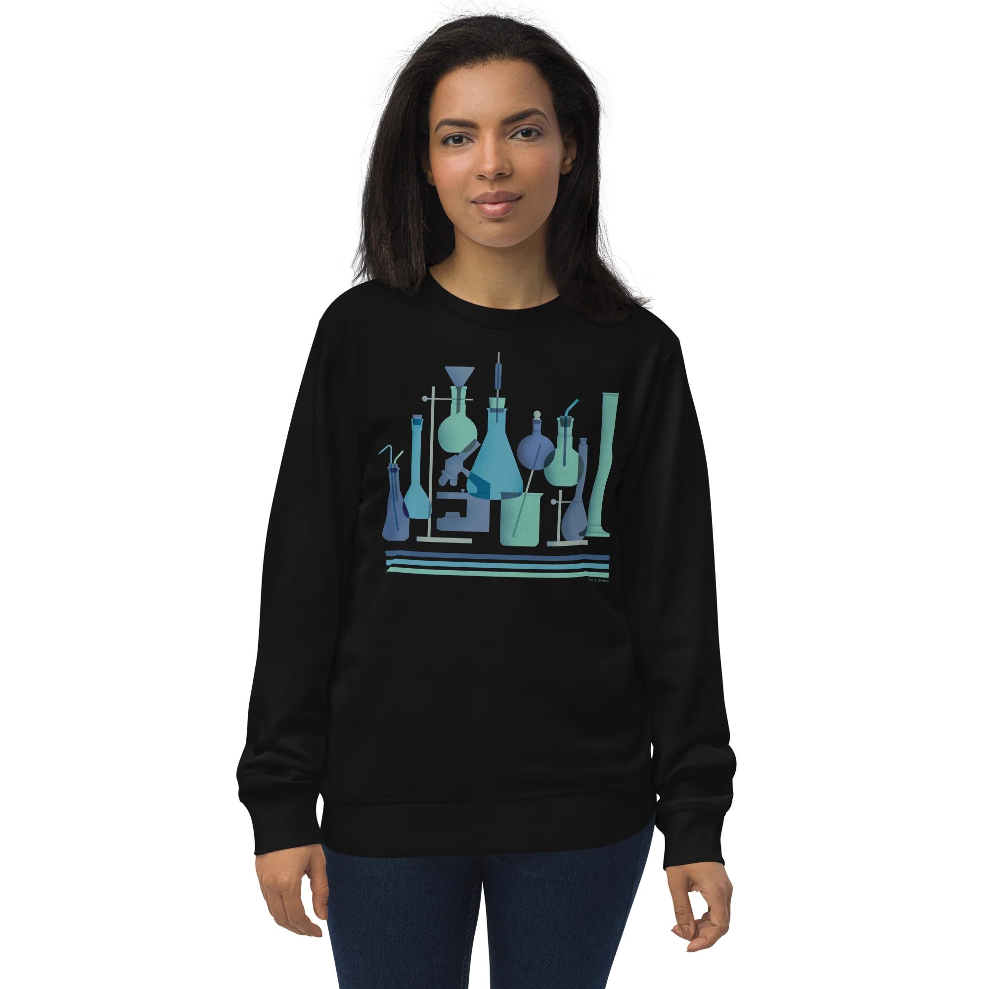 Retro Science Lab Sweatshirt - Organic - Image 6