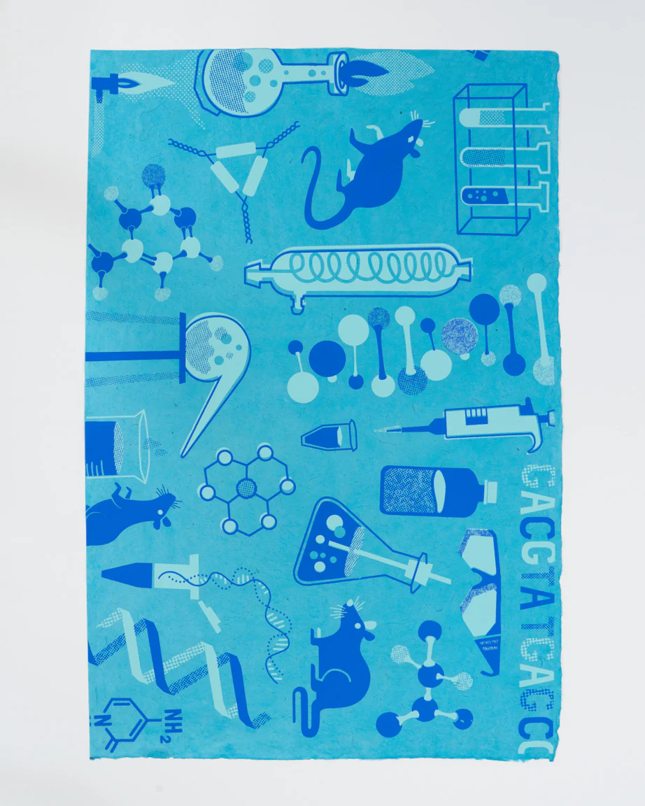 Retro Science Lab Wrapping Paper - Image 2