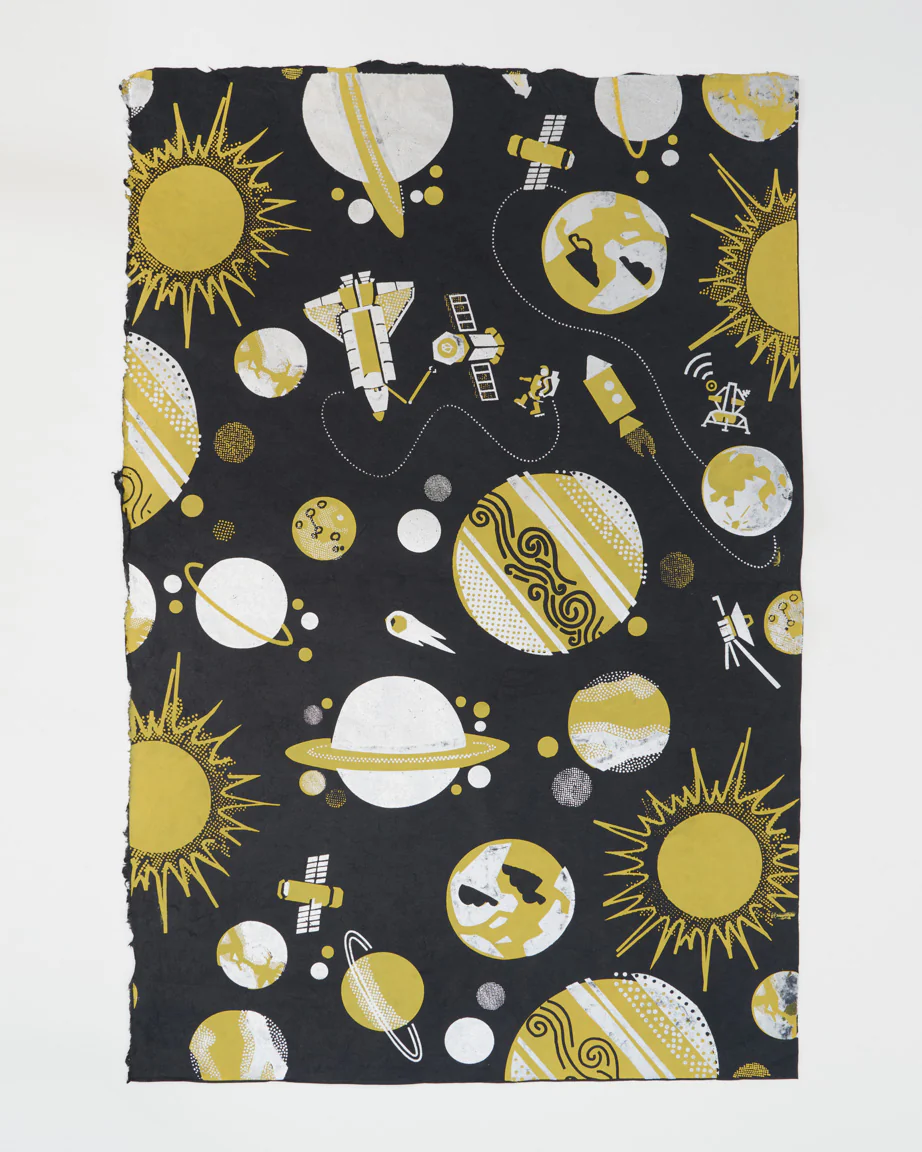 Retro Space Wrapping Paper - Image 2