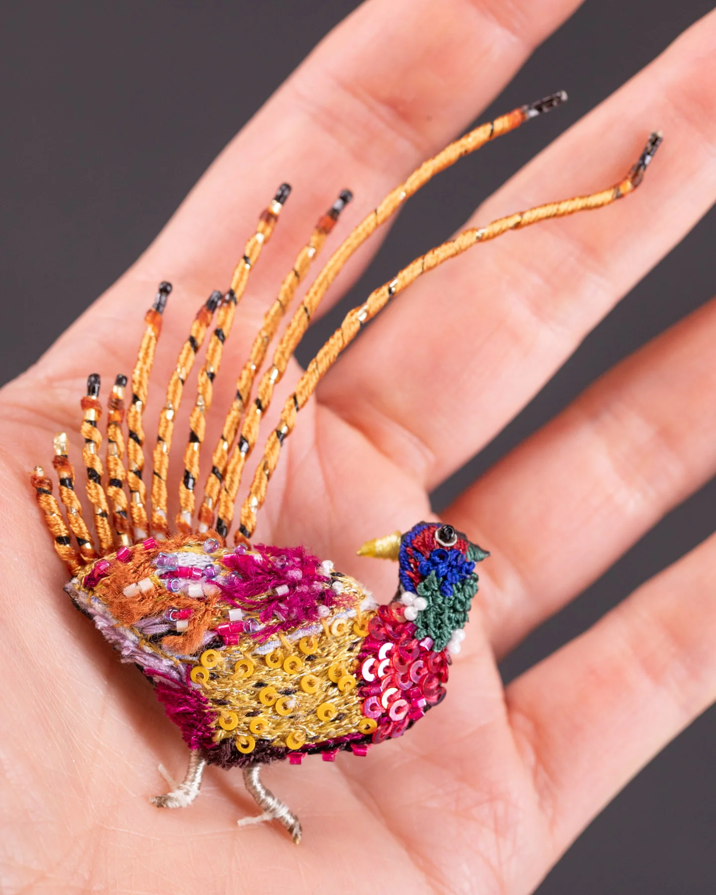 Ring Necked Pheasant Brooch Pin - Trovelore - Image 3