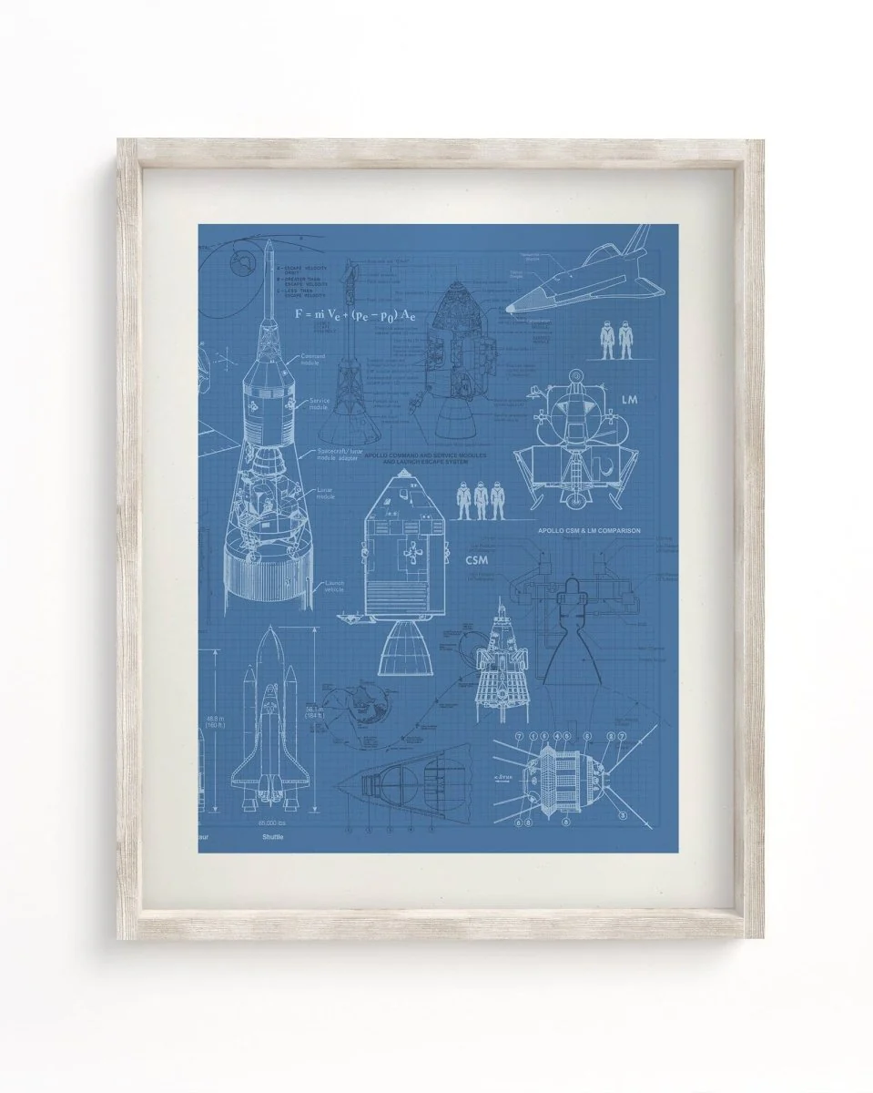 Rocketry Scientific Illustration Museum Print - Image 2