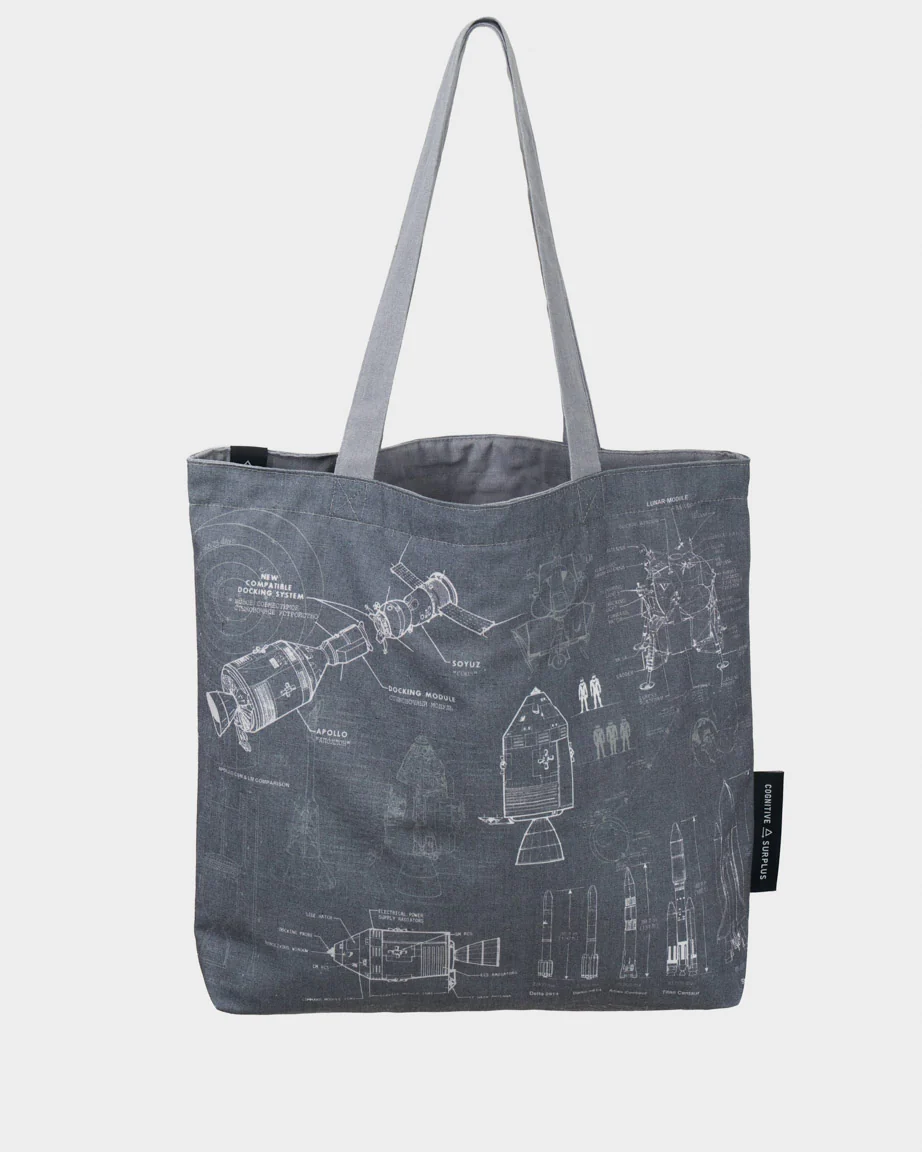 Rocketry Canvas Shoulder Tote - Image 3