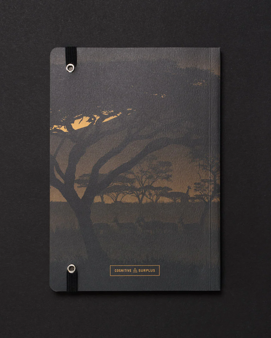 Savanna at Dusk Dark Analysis A5 Softcover Notebook - Image 2