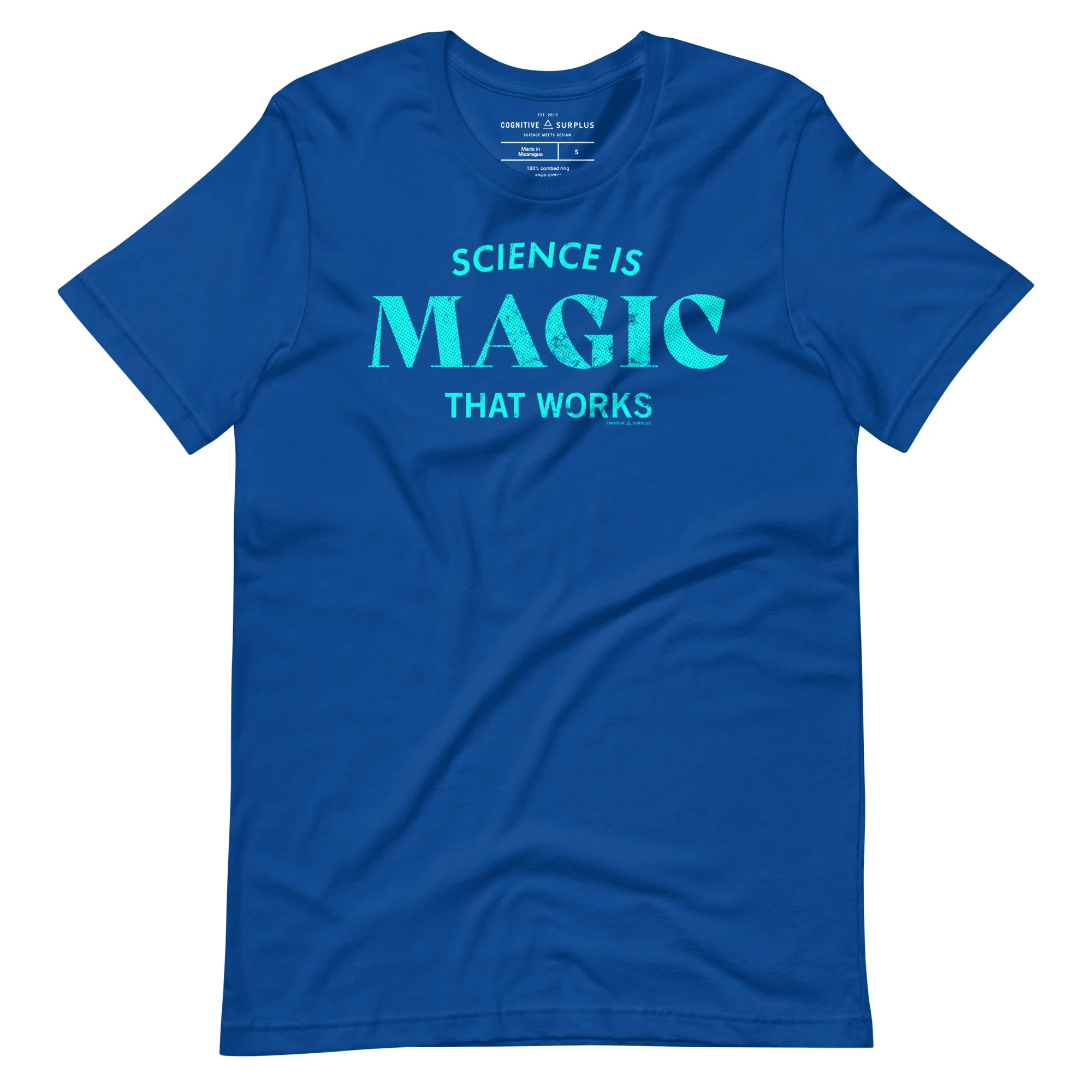 Science is Magic That Works Typography Graphic Tee - Image 3