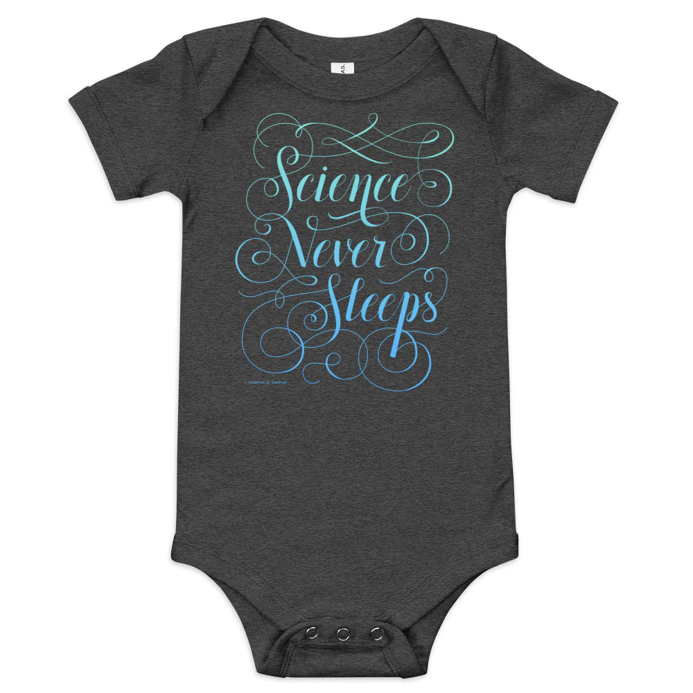Science Never Sleeps Baby Bodysuit - Image 2