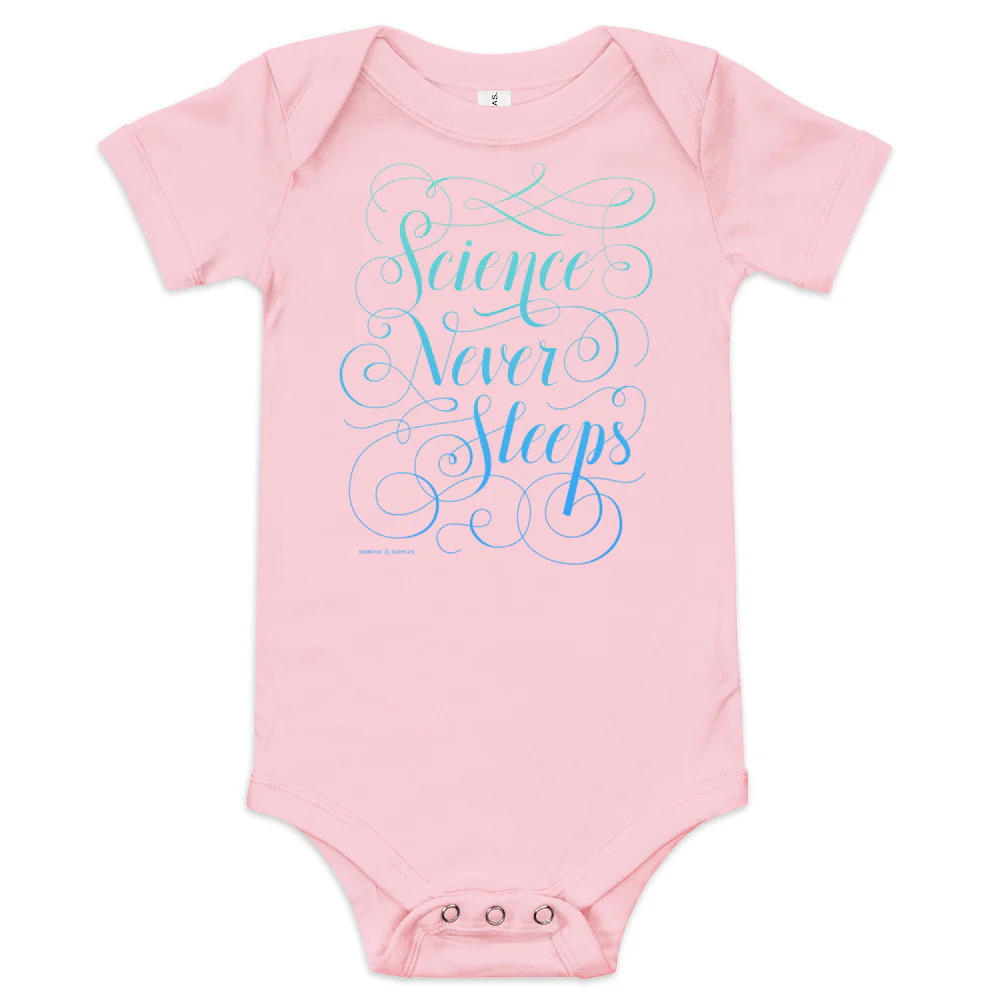 Science Never Sleeps Baby Bodysuit - Image 3