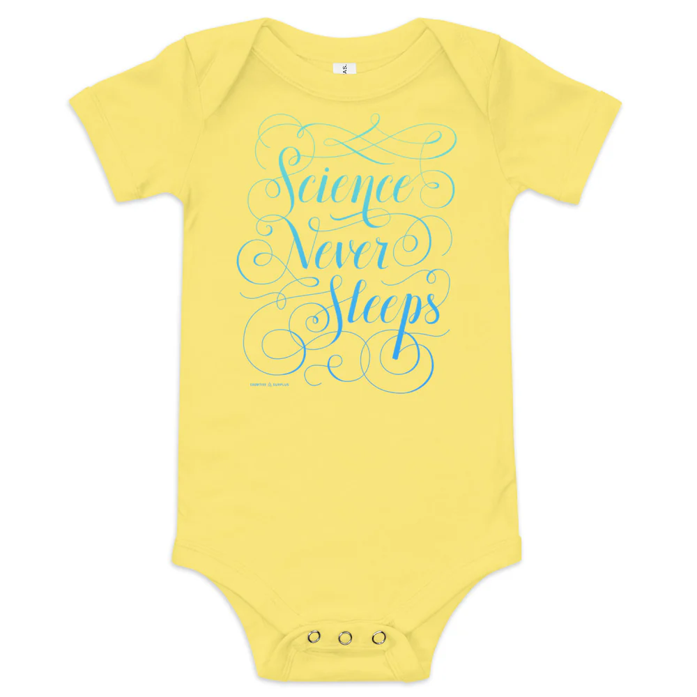 Science Never Sleeps Baby Bodysuit - Image 4