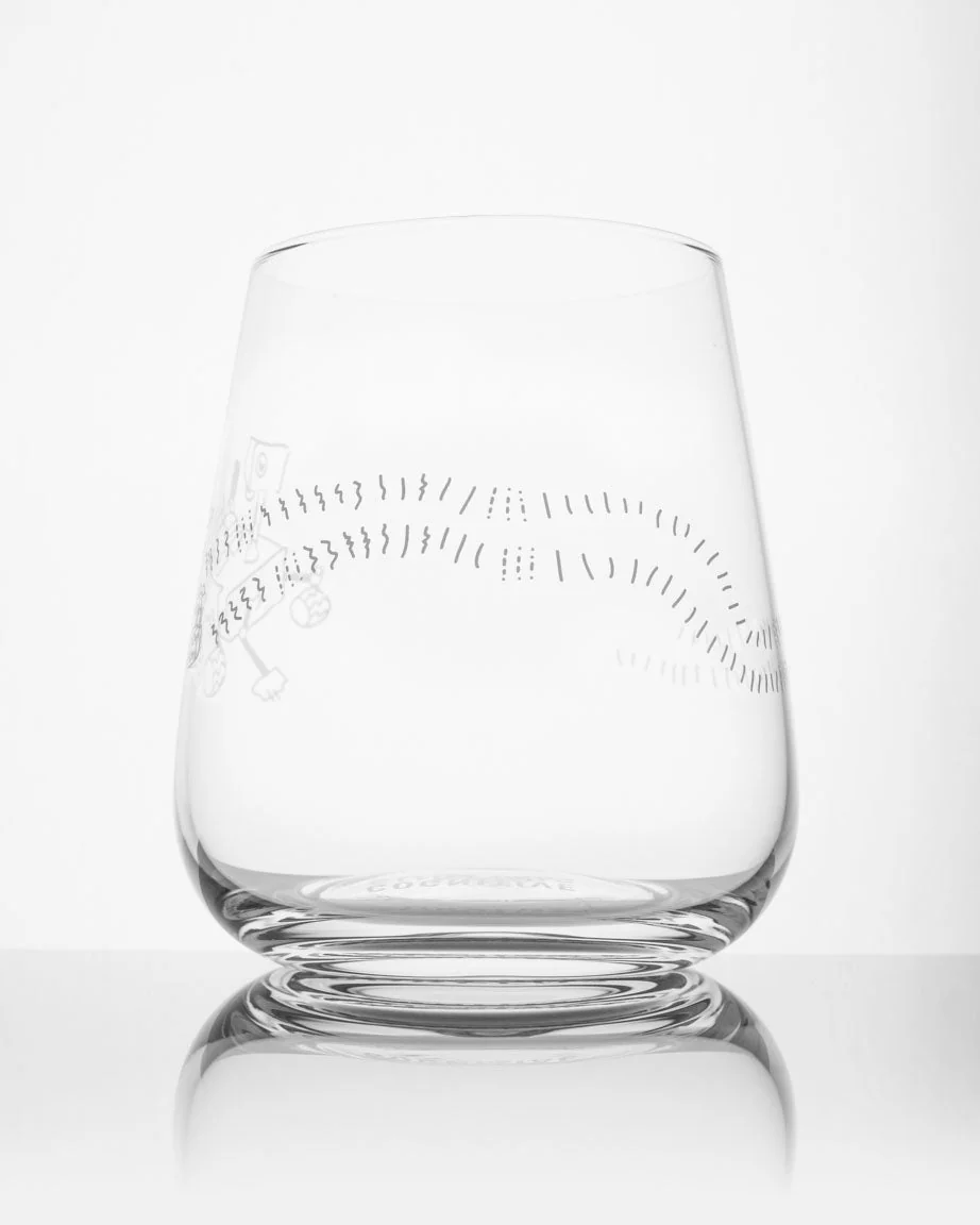 SECONDS: Mars Rover Perseverence Wine Glass - Image 4