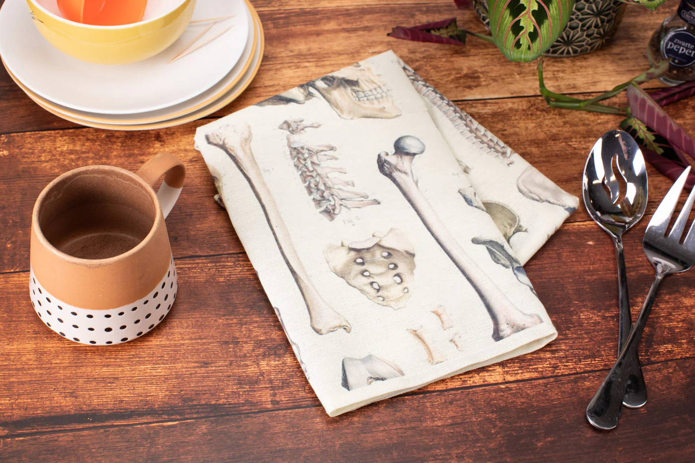 Skeleton Tea Towel - Image 2