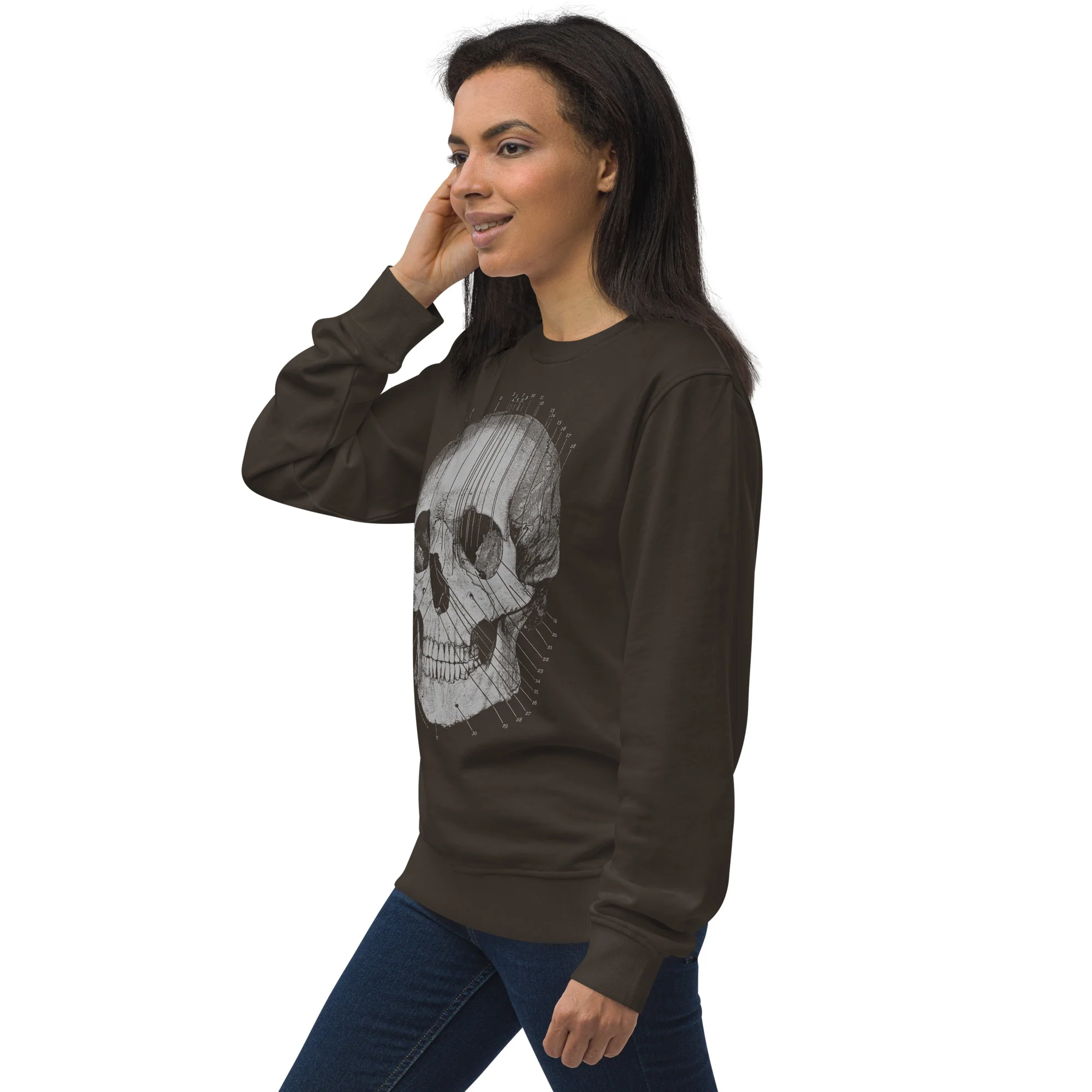 Skull Anatomy Sweatshirt - Organic - Image 4