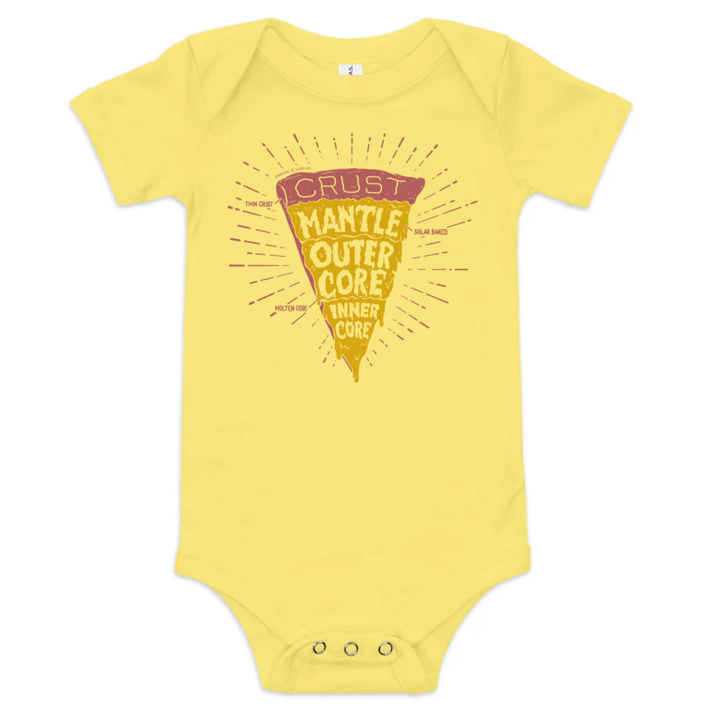 Slice of Earth Pizza Baby Bodysuit - Image 3