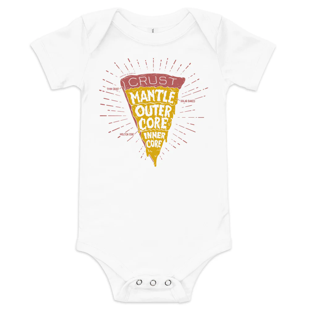 Slice of Earth Pizza Baby Bodysuit - Image 4