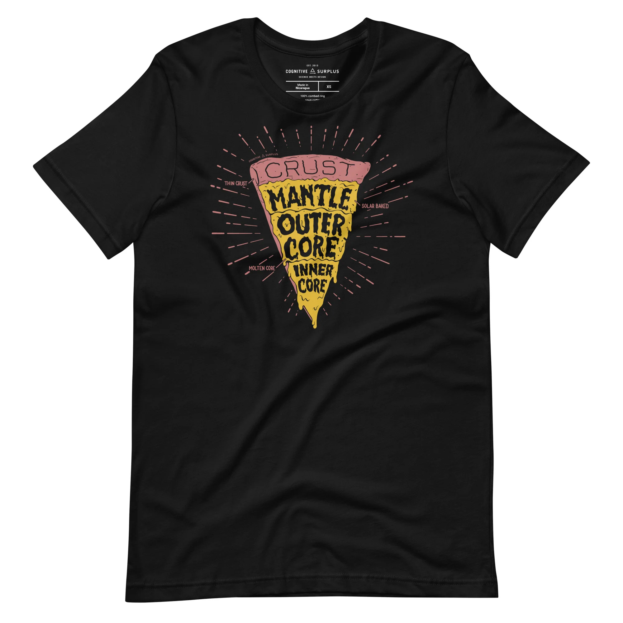 Slice of Earth Pizza Graphic Tee - Image 2