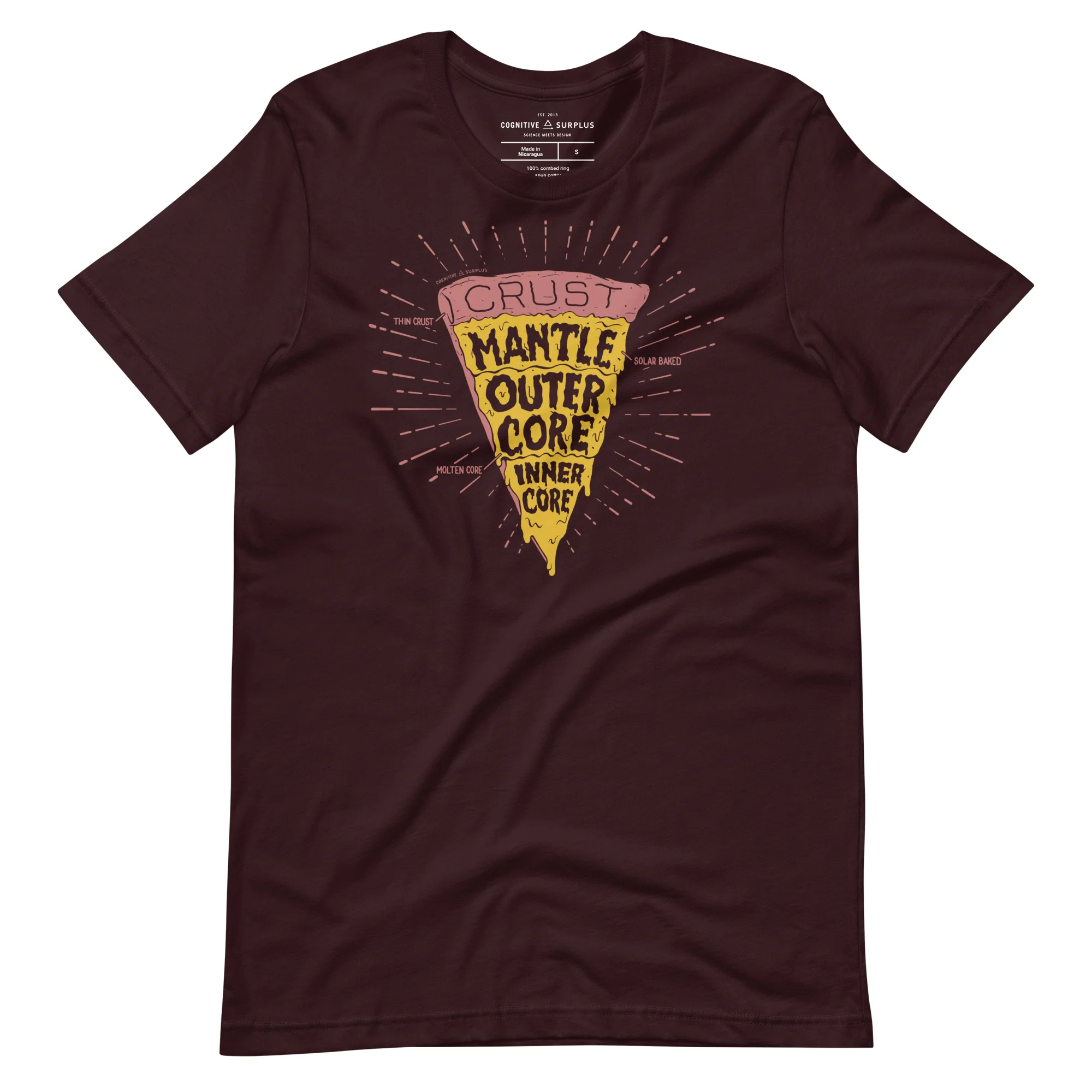 Slice of Earth Pizza Graphic Tee - Image 3