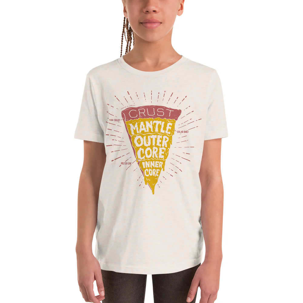 Slice of Earth Pizza Youth Graphic Tee - Image 2