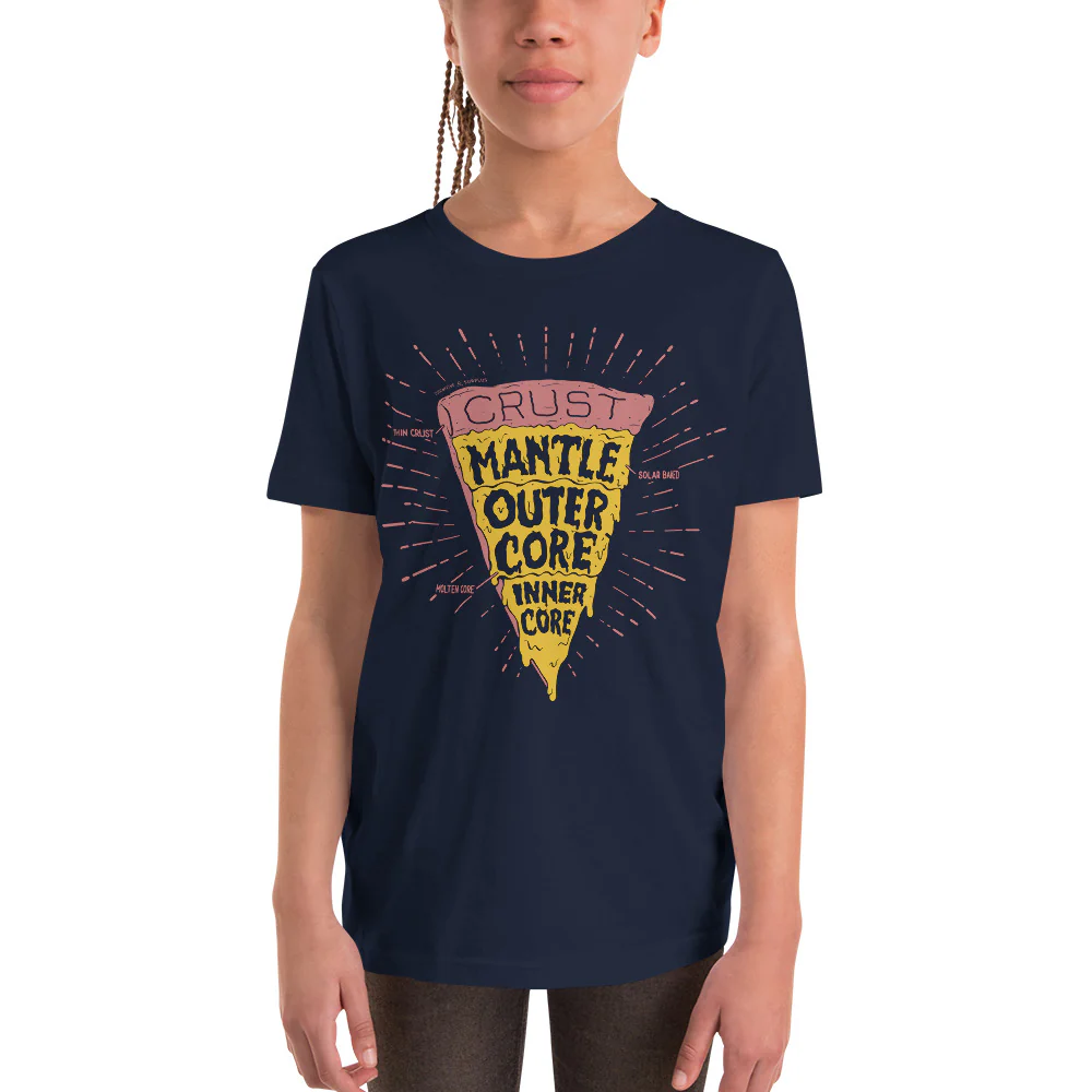 Slice of Earth Pizza Youth Graphic Tee - Image 3