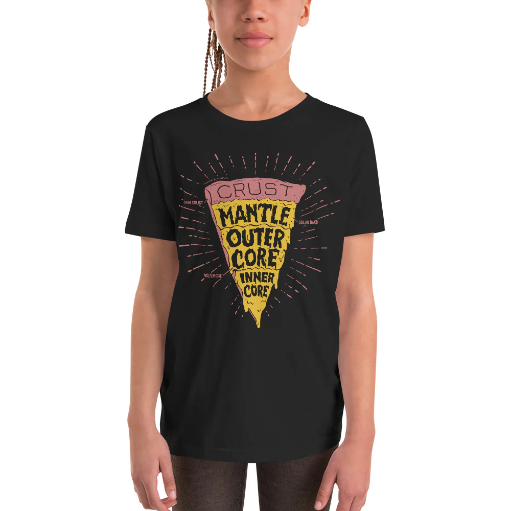 Slice of Earth Pizza Youth Graphic Tee - Image 4