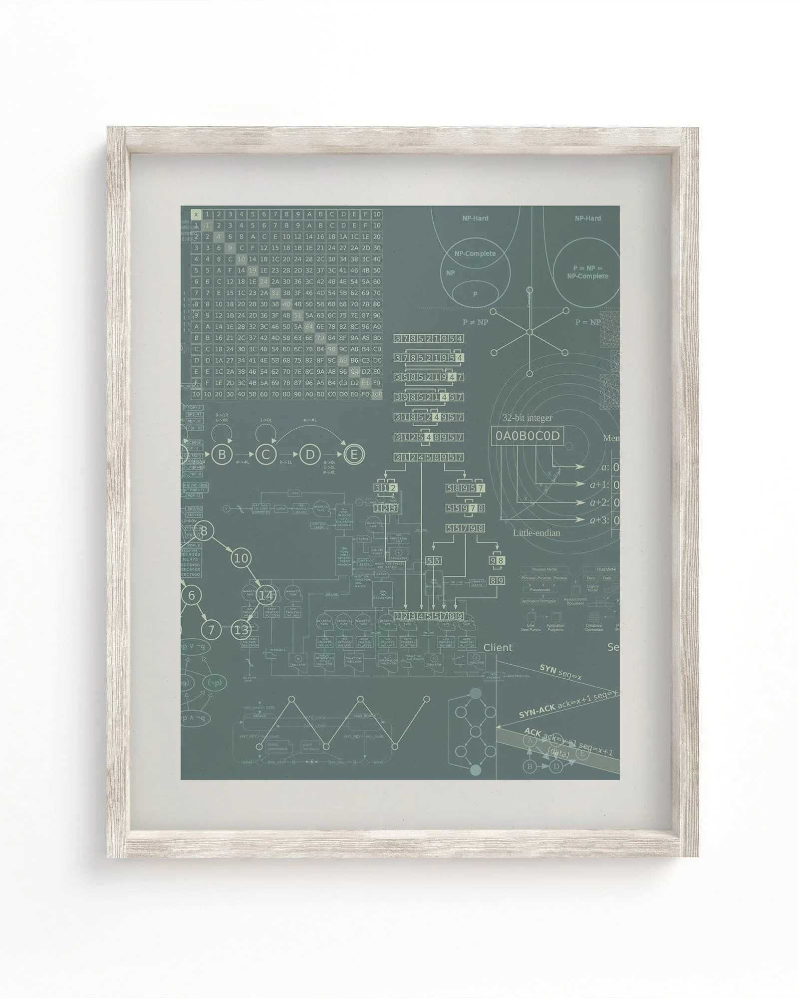 Software Engineering Scientific Illustration Museum Print
