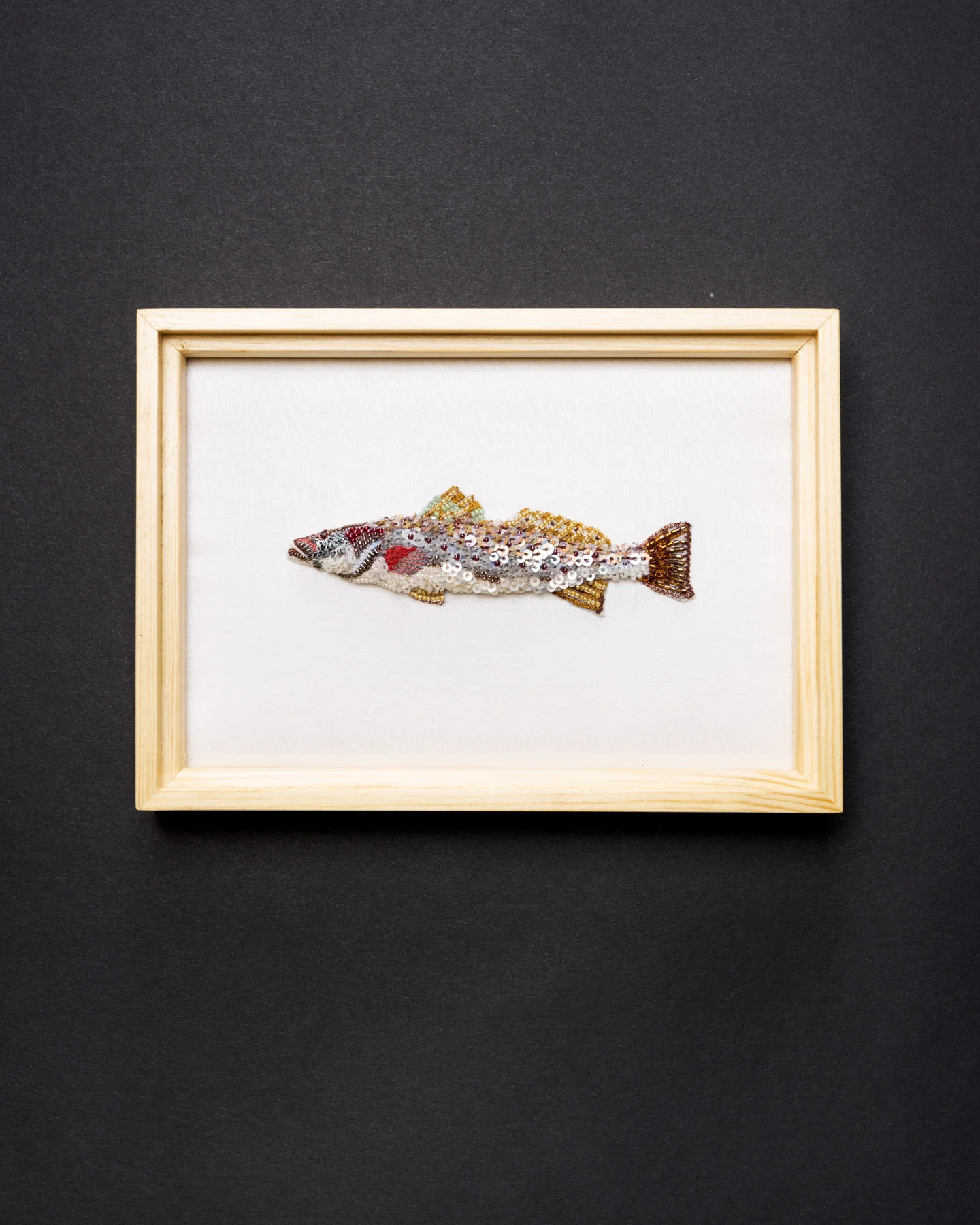 Spotted Seatrout Beaded Framed Art - Trovelore