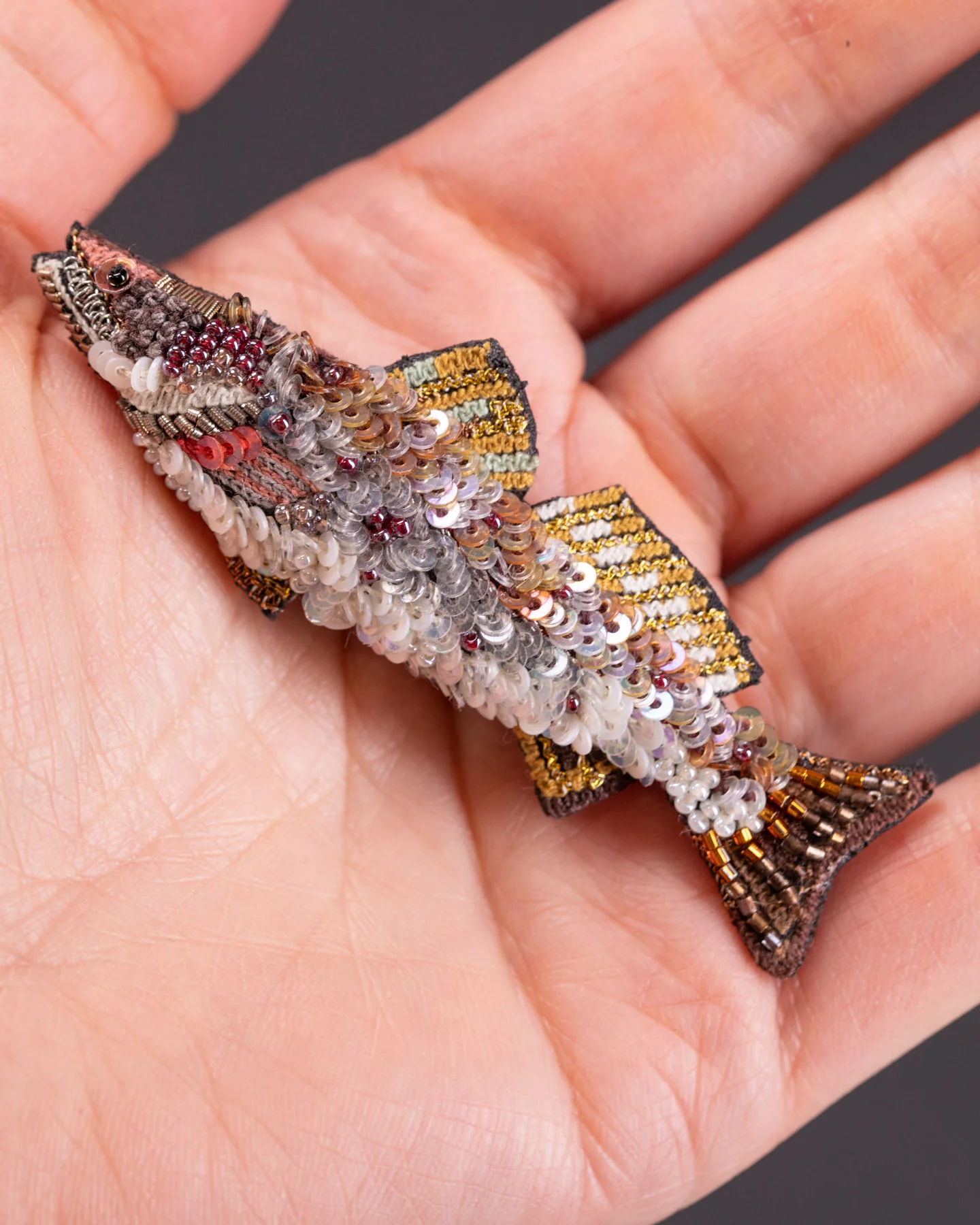 Spotted Seatrout Brooch Pin - Trovelore - Image 3