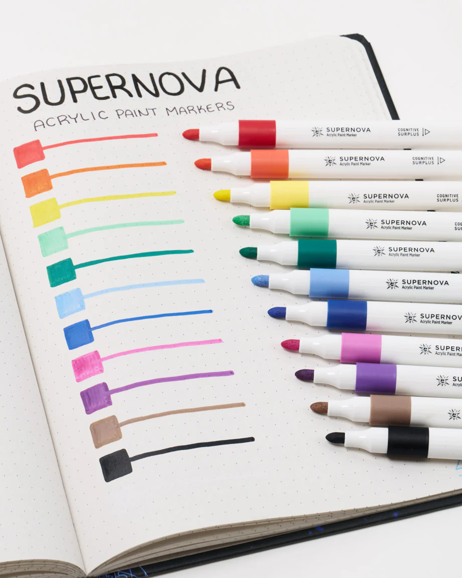 Supernova Acrylic Markers (Pack of 12) - Image 3